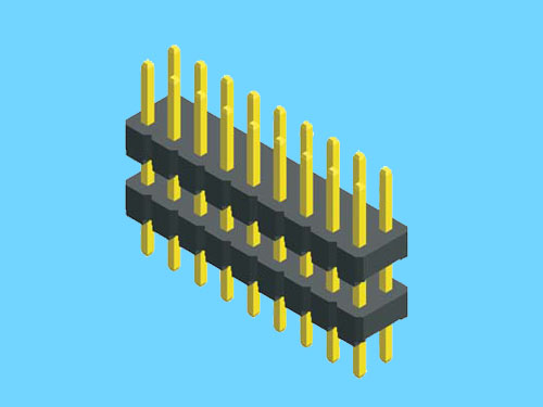 间距2.54双排双塑DIP直插排针